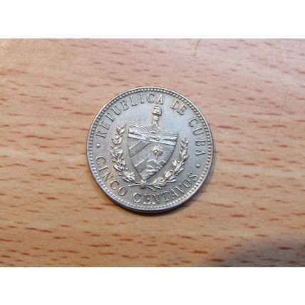 Cuba 1946 5 Centavos Coin