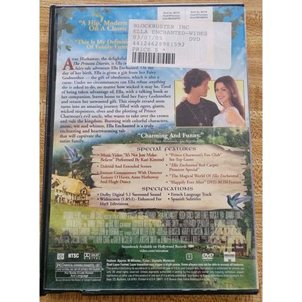 Ella Enchanted (DVD, 2004, Widescreen)