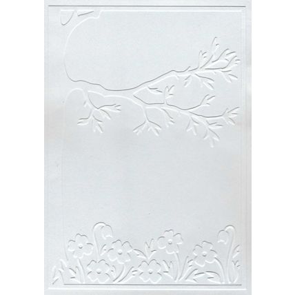 A6 Embossed Card. 10 Sheets. Floral. Cardmaking Scrapbooking Crafts