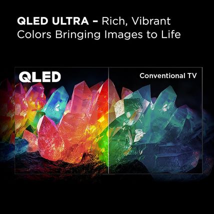 TCL 55-Inch QM7 QLED 4K Smart Qd-Mini LED TV with Google TV (55QM751G, 2024 Mode
