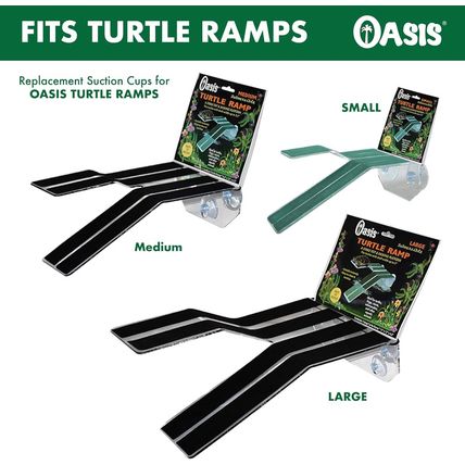 Oasis Turtle Ramp - Replacement Heavy Duty Suction Cups, 4-Pack 2.36" Diameter