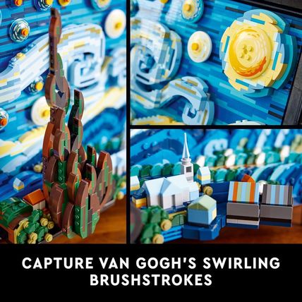 LEGO Ideas Vincent Van Gogh the Starry Night - 3D Puzzle Building Set for Adults