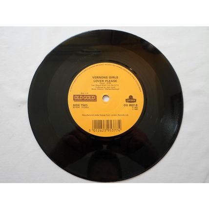 7" 1975.BILLIE DAVIS.TELL HIM. VERNON GIRLS. LOVER PLEASE.OG 9537. NEAR MINT