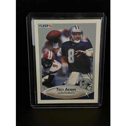 Troy Aikman #384 | 1990 Fleer Football Trading Card