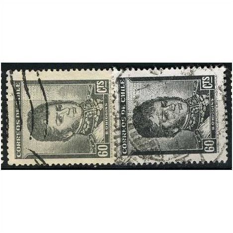 1948 Michel 360X+360Y - fine used (o) - with and without watermark
