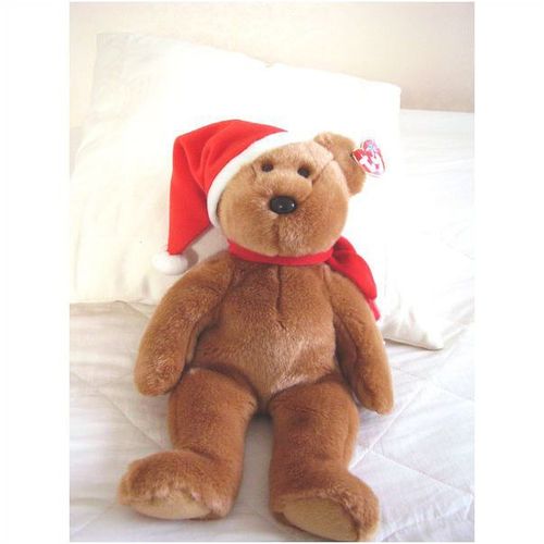 Ty Beanie Holiday Teddy BUDDY Christmas 1997 TAG ERROR 008421094264