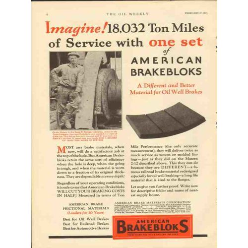 american brake materials corp 1931 different better vintage ad