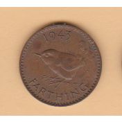 GB Farthing 1943 EF
