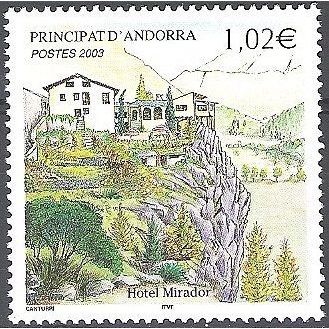 Andorre Français 2003 Michel 600 Neuf ** Cote (2017) 4.10 Euro Hôtel Mirador