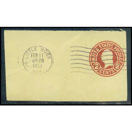 Used U429 2c George Washington Fine Cut Square WA3057