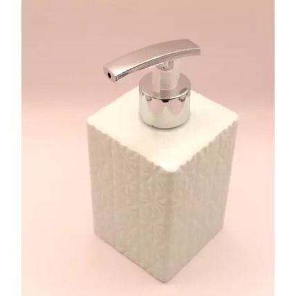 Pale Blue Floral Pattern Soap Dispenser 16.5 CM Gift Home Decor Hygiene