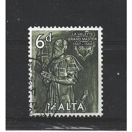 Malta.SG309 6d Grand Master La Valette.Fine Used.Apr25
