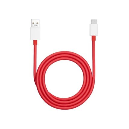 Genuine OnePlus Warp Fast Charge USB-A to USB-C (Type C) Data Cable Red 1M D301