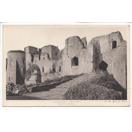 East Front Goodrich Castle Herefordshire Postcard GC1