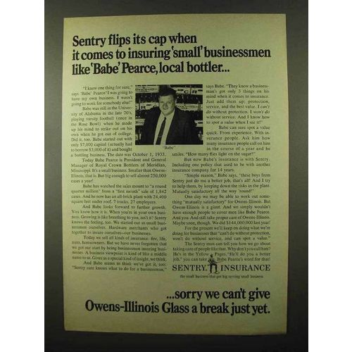 1966 Sentry Insurance Ad - Flips its Cap