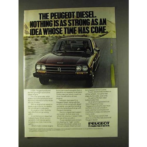 1979 Peugeot 504D Car Ad - Idea Whose Idea Has Come