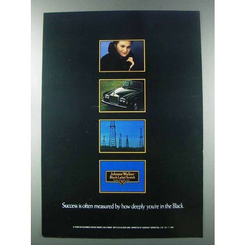 1981 Johnnie Walker Black Label Scotch Ad - Success
