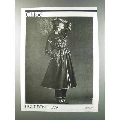 1981 Holt Renfrew Ad - Chloe Fashion