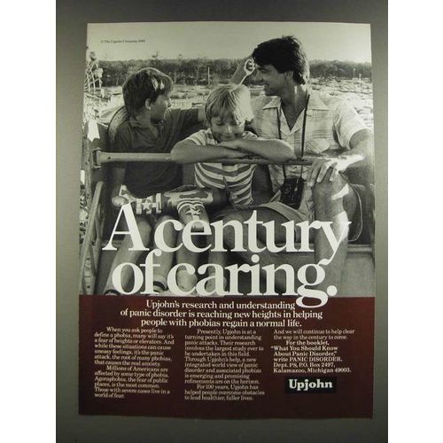1986 Upjohn Company Ad - Understanding of Panic Disorder