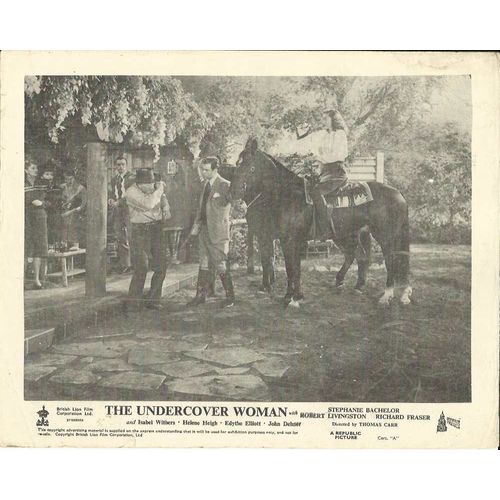 THE UNDERCOVER WOMAN Stephanie Bachelor, Robert Livingston F-O-H Stills (4)