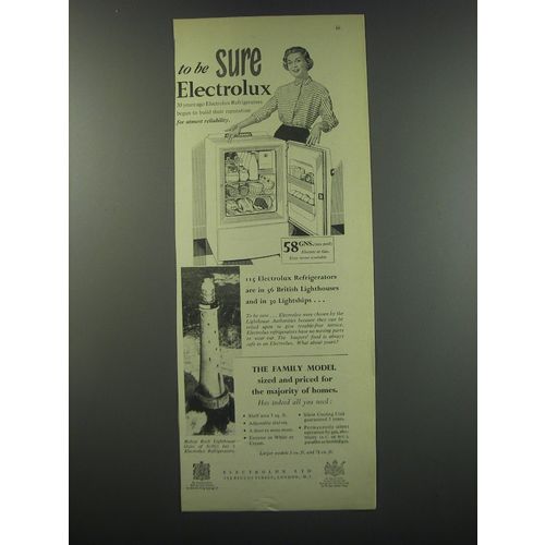 1957 Electrolux Refrigerators Ad - To be sure Electrolux