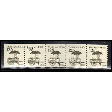 2133 12.5c Pushcart Fine MNH Dry Gum PNC 1/5 X2184