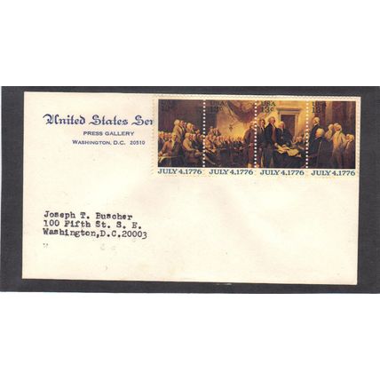 FDC Senate 1691-1694 13c Declaration Uncancelled (No Cachet-Typed/A) CV40275