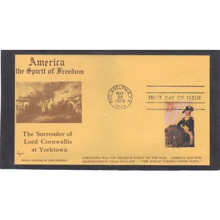 FDC Falkon 1686c 13c Yorktown (Cachet-U/A) CV42298