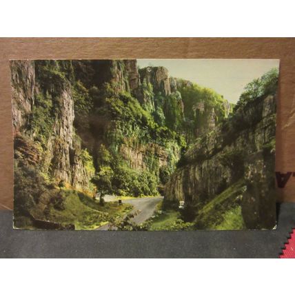 CHEDDAR GORGE, SOMERSET unused postcard Colourmaster # =