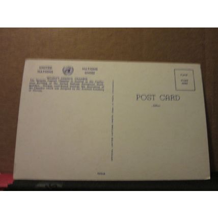 SECURITY COUNCIL CHAMBER, UNITED NATIONS, NEW YORK CITY, USA unused postcard =