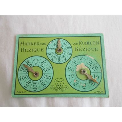 BEZIQUE MARKER /RUBICON SCORE CARD VINTAGE (01/01)
