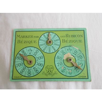 BEZIQUE MARKER /RUBICON SCORE CARD VINTAGE (01/10) # #