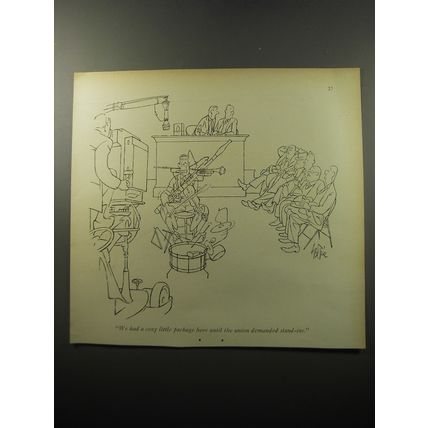 1951 Cartoon by George Price- We had a cozy little package here