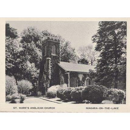 St Marks Church Niagara On The Lake Canada Construction Postcard