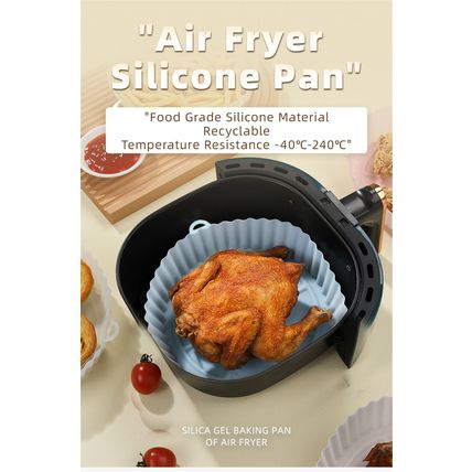 Silicone Air Fryer Air Fryer Reusable Air Fryer Pizza Pastry Pots Molds Kitchen