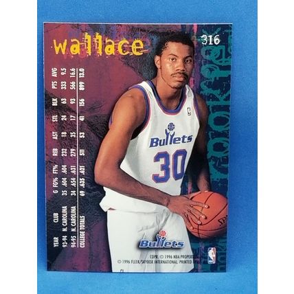 1995-96 Fleer #316 Rasheed Wallace RC