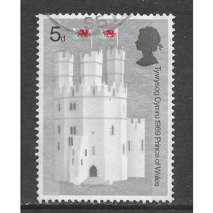 GB SG803 KING CHARLES III INVESTITURE AS PRINCE OF WALES cds 5d USED EAGLE TOWER