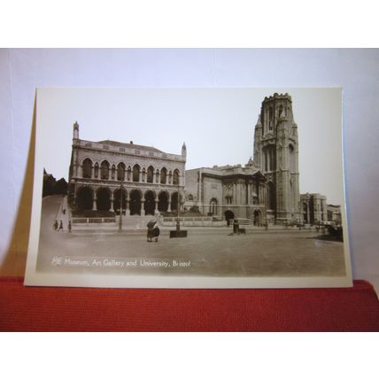 MUSEUM, ART GALLERY & UNIVERSITY, BRISTOL unused antique postcard RP =