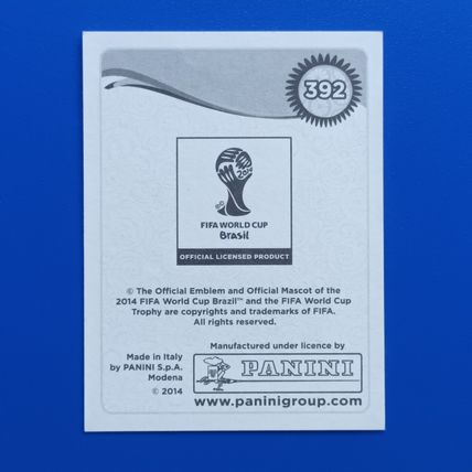 Panini 2014 World Cup Brazil Sticker #392 Karim Benzema France