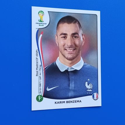 Panini 2014 World Cup Brazil Sticker #392 Karim Benzema France