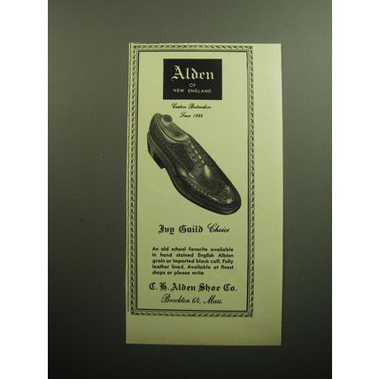 1958 Alden Ivy Guild Choice Shoes Advertisement