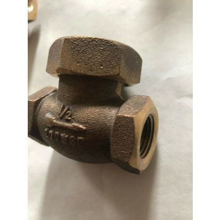 1/2" United Brass BRONZE SPRING lift CHECK VALVE,1/2 npt United Brass Works 1/2