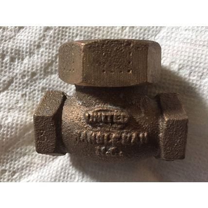 1/2" United Brass BRONZE SPRING lift CHECK VALVE,1/2 npt United Brass Works 1/2