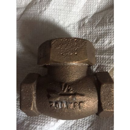 1/2" United Brass BRONZE SPRING lift CHECK VALVE,1/2 npt United Brass Works 1/2