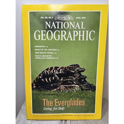 National Geographic Magazine April 1994 The Everglades - Vintage Collectable p2