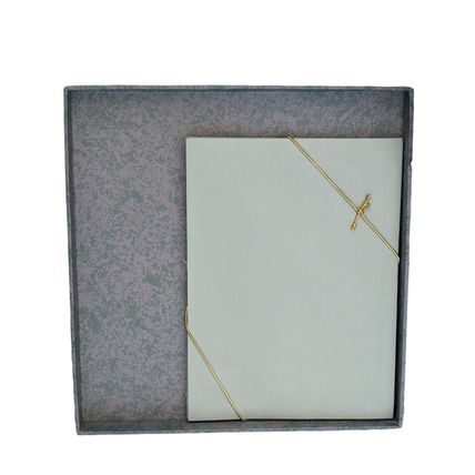 Collection Dusk Blue Stationery Note Cards Envelopes Pencils Stickers Box Drawer