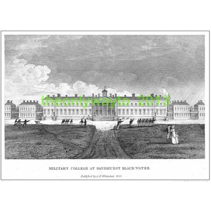 Military College, Sandhurst, Black-Water 1825, Illustration, MODERN REPRODUCTION