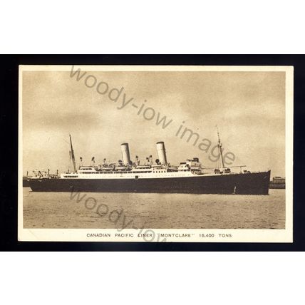 LS2890 - Canadian Pacific Liner - Montclare - postcard