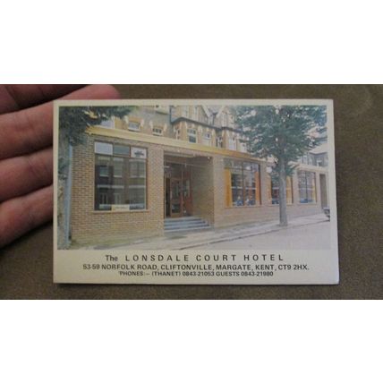 1970-80s Advertising Booklet - Lonsdale Court Hotel - Margate