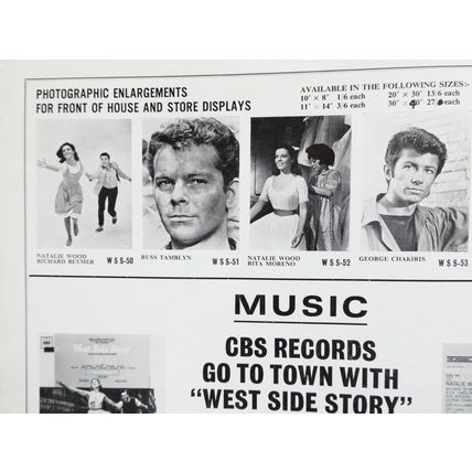 WEST SIDE STORY (1961) original UK pressbook ***Natalie Wood***
